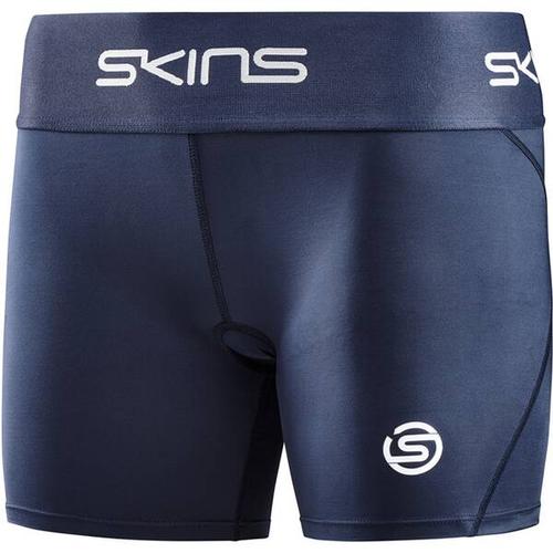SKINS Damen Tight Kompressionsshirt S1 Shorts, Größe M in Blau