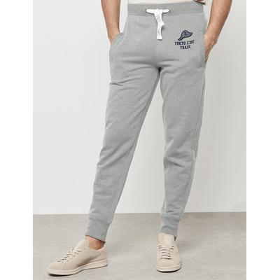 Sweatpants Pollow Brushback Fleece Cuffed Joggers in Light Grey Marl / XL - Tokyo Laundry