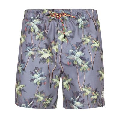 Swim Shorts Dara Palm Tree Scene Print Swim Shorts In Navy / S - Tokyo Laundry