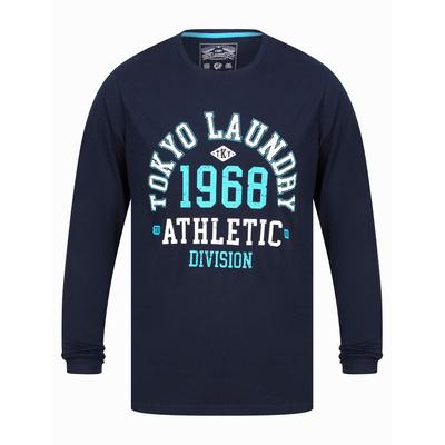 Long Sleeve Tops Abloom Motif Cotton Jersey Long Sleeve Top in Sky Captain Navy / S - Tokyo Laundry