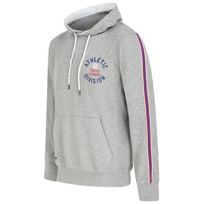 Hoodies / Sweatshirts Lawthorn Brushback Fleece Pullover Hoodie with Tape Sleeve Detail in Light Grey Marl / S - Tokyo Laundry