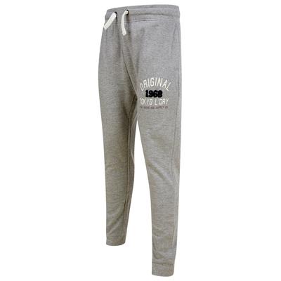 Sweatpants OG Tokyo Brushback Fleece Cuffed Joggers in Mid Grey Marl / L - Tokyo Laundry