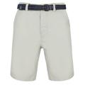 Shorts Brad Cotton Chino Shorts with Woven Belt in Mirage Grey / S - Tokyo Laundry