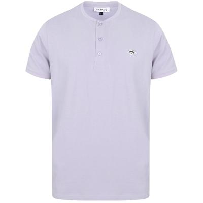 T-Shirts Kingshold Cotton Jersey Henley T-Shirt in Languid Lavender - Le Shark / S - Tokyo Laundry