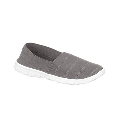 Shoes Womens Nadia Elasticated Slip On Plimsolls in Grey / UK 8 - Tokyo Laundry