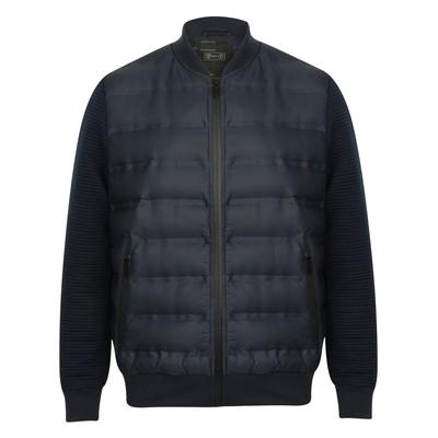 Coats / Jackets Verde Quilted Bomber Jacket with Jersey Sleeves in True Navy - Dissident / S - Tokyo Laundry