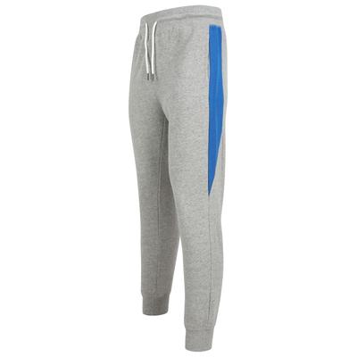 Sweatpants Diablo Pant Cuffed Joggers with Colour Block Side Panels In Light Grey Marl / XXL - Tokyo Laundry