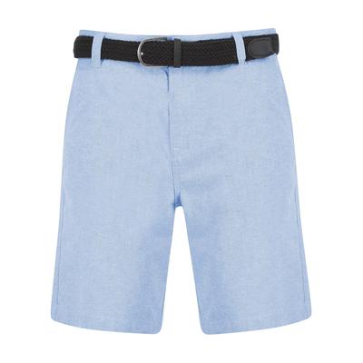 Shorts Kamdi Cotton Chino Shorts with Woven Belt in Blue Oxford / XL - Tokyo Laundry