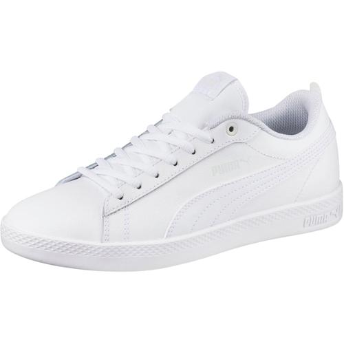 „Sneaker PUMA „“SMASH WNS V2 L““ Gr. 37, weiß (puma white, puma white) Schuhe Sneaker“