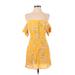 Flynn Skye Casual Dress: Yellow Dresses - Women's Size X-Small