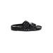 Mix No. 6 Sandals: Black Print Shoes - Women's Size 6 1/2 - Open Toe