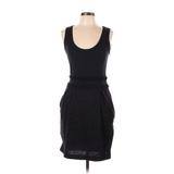 Banana Republic Casual Dress - Sheath Scoop Neck Sleeveless: Black Dresses - Women's Size 10