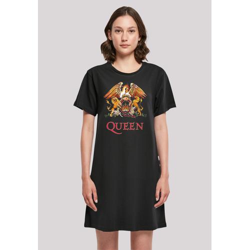 „Shirtkleid F4NT4STIC „“Queen Damen T-Shirt Kleid““ Gr. XXL, schwarz Damen Kleider Freizeitkleider Print“
