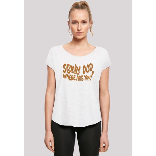 „T-Shirt F4NT4STIC „“Scooby Doo Where Are You Spooky““ Gr. L, weiß Damen Shirts Jersey Print“