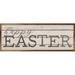 The Holiday Aisle® Happy Easter Whitewash Wood in Brown/White | 8 H x 24 W x 1.5 D in | Wayfair E2A7006F0C3C4F958626500244D9F295