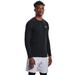 Under Armour Men's CG Armour Fitted Crew Neck (Size XXL) Black, Polyester,Elastine