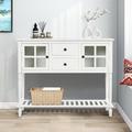 Breakwater Bay Zakai 42.02" Console Table Wood in White | 34.22 H x 42.02 W x 14.02 D in | Wayfair 5100D7948DB24CCE8E922C77A4B5AF16