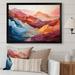Ivy Bronx Coral Teal Mountains Majestic Palette - Modern Wall Decor Metal | 24 H x 32 W x 1 D in | Wayfair 97C78485D2BA418496D4397603605F53