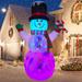 The Holiday Aisle® Snowman Christmas Inflatable, Polyester | 13.78 H x 8.66 W x 4.72 D in | Wayfair 0509C491D65041F7A8AFE72701DF695E