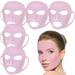 FNNMNNR 5 Pieces Reusable Silicone Facial Mask Facial Mask Cover Silicone Skin Mask Reusable Moisturizing Face Silicone Face Wrap for Sheet Prevent Evaporation Masks Face Care Tool