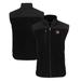 Men's Cutter & Buck Black Winston-Salem State Rams Big Tall Cascade Eco Sherpa Fleece Full-Zip Vest