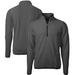 Men's Cutter & Buck Gray/Black Texas Tech Red Raiders Cascade Eco Sherpa Fleece Quarter-Zip Pullover Jacket