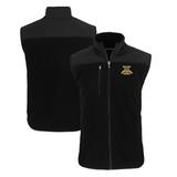 Men's Cutter & Buck Black North Carolina A&T Aggies Big Tall Cascade Eco Sherpa Fleece Full-Zip Vest