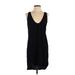 Amanda Uprichard Casual Dress - Mini Scoop Neck Sleeveless: Black Print Dresses - Women's Size X-Small