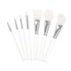 21 Pcs Silicone Brush Cosmetic Tools Foundation Power Blushes Frosted Tip Spatula Lip Brush for Lipstick Body Butter Applicator Tools White Natural Brush Woman Silica Gel