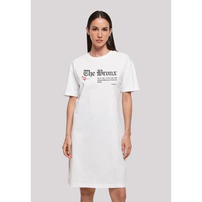 Shirtkleid F4NT4STIC "The Bronx", Damen, Gr. M, weiß, Obermaterial: 100% Baumwolle, casual, oversize, Rundhals, Kurzarm ohne Bündchen, Kleider, Print Image