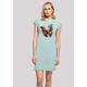 Shirtkleid F4NT4STIC "Schmetterling Bunt" Gr. XS, blau (bluemint) Damen Kleider Freizeitkleider Print