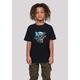 T-Shirt F4NT4STIC "Schmetterling Skull TEE UNISEX" Gr. 110/116, schwarz Mädchen Shirts T-Shirts