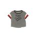 Justice Short Sleeve T-Shirt: Gray Marled Tops - Kids Girl's Size 16