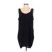 Leith Casual Dress - Shift Scoop Neck Sleeveless: Black Print Dresses - Women's Size Large