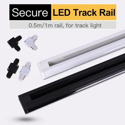 Éclairage LED sur rail en aluminium 2 fils R64.avec modelts pour PRHome 0.5m 1m