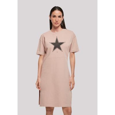 Shirtkleid F4NT4STIC "Stern Basic", Damen, Gr. 5XL, rosa (duskrose), Obermaterial: 100% Baumwolle, casual, oversize, Rundhals, Kurzarm ohne Bündchen, Kleider, Print Image