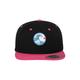 Snapback Cap F4NT4STIC "Kanagawa" Gr. one size, pink (blk_neonpink) Damen Caps Snapback