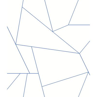 York Wallcoverings White and Blue Factured Prism Peel and Stick Wallpaper
