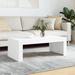 vidaXL Coffee Table White/Black/Smoked Oak/Brown Oak 40.2"x19.7"x14.2" Engineered Wood - 40.2" x 19.7" x 14.2"