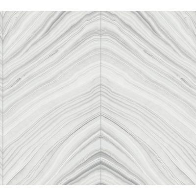 Candice Olson Sheer Grey Onyx Strata Peel and Stick Wallpaper