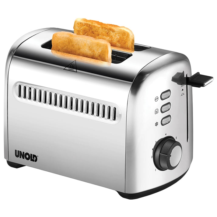 Unold 38326 TOASTER 2er Retro 2-Scheiben-Toaster, Hochwertiges Edelstahlgehäuse Image