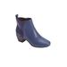 Plus Size Women's The Ingrid Bootie by Comfortview in Navy (Size 9 W)