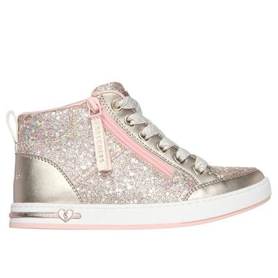 Skechers Girl's Shoutouts - Glitter Queen Sneaker | Size 5.0 | Gold | Synthetic