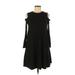 Topshop Casual Dress - A-Line: Black Print Dresses - Women's Size 6