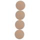 VILLCASE 4pcs Ceramic Drawing Board Unfinished Circles Pottery Wheel Bat Drying Board Bats Ceramic Wheel Bat Discs for DIY Crafts Round Placemat Plates to Rotate Base Bracelet