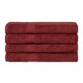 Homelover Organic Cotton Bath Towels Set - Bath Sheets Set of 4, Luxury Extra Large Turkish Cotton Bathroom Towel for Adults, Quick Dry High Absorbent Oversize Bath Sheet for Hotel - Berry Red