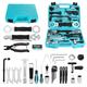 DURATECH 41-Piece Professional Bicycle Repair Set, Bicycle Repair Kit with Tool Box, Bike Tool Kit, Home Multi-Purpose Repair Kit, Suitable for Professional Bicycle Repair, Home Routine Repair, DIY