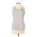 Adidas Active Tank Top: Gray Activewear - Women's Size Large