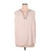 Vince Camuto Sleeveless Blouse: Pink Tops - Women's Size 1X