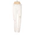 Free People Jeans - Mid/Reg Rise: Ivory Bottoms - Women's Size 27